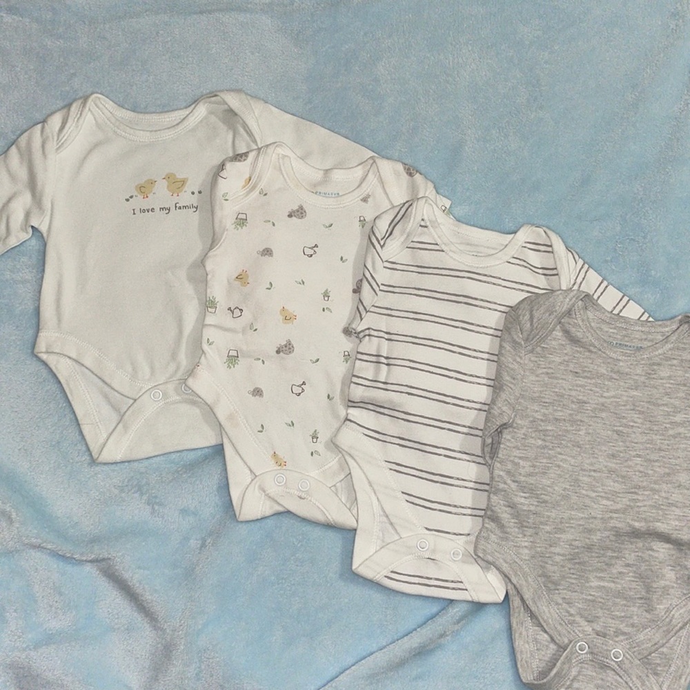4pc long sleeve bodysuits